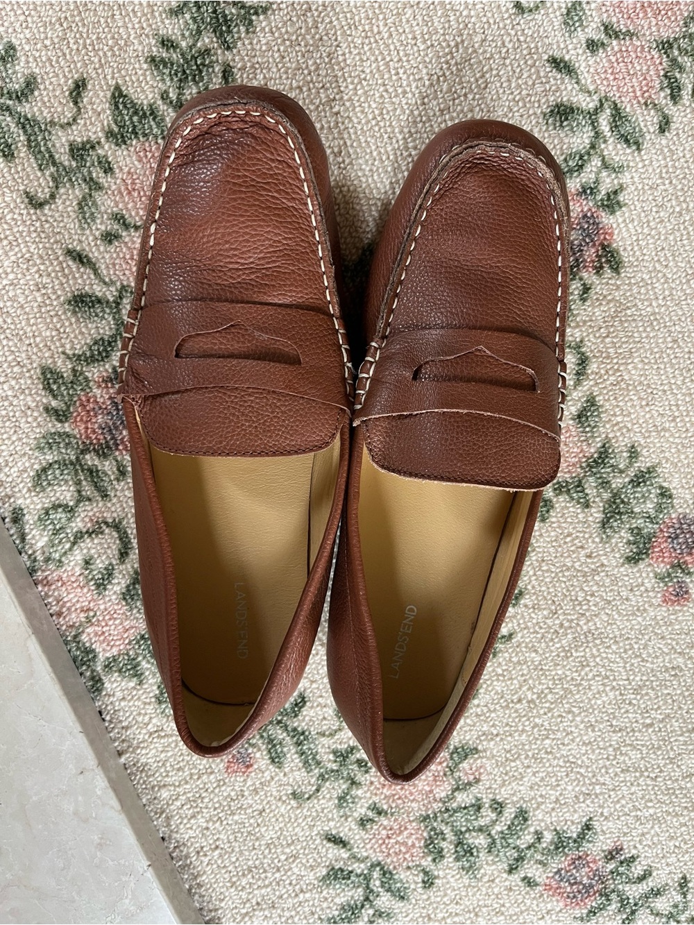 Brown Leather Penny Loafers